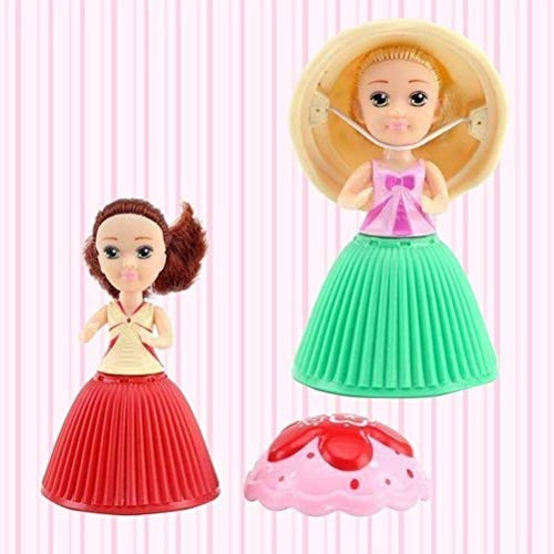 Vistreck Cupcake-Puppen-Spielhaus – Mini-Überraschungspuppe und Verwandelndes Gebäck-Prinzessin-Spielzeug für (Bunt)