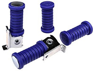 Set: Tuning Fußrasten, 4-teilig in Blau Simson S51, S50, S53, S70, S83