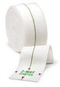 Tubifastt Green Line 5 cm x 5 m (neu), 2-Wege-Stretch, elastisch, Viskose-Rohr für Verbandsrückhaltung, grüner Schnur, 5 m x 5 m