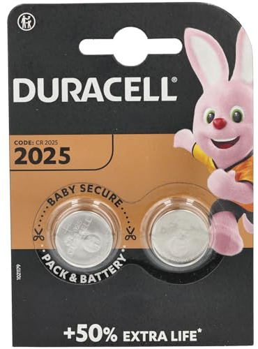 Duracell DL2025B2 Lithium 3V non-rechargeable battery - Non-Rechargeable Batteries (Lithium, Button/coin, 3 V, 2 pc(s), Grey, 22 mm)