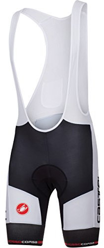 Castelli Inferno BIBSHORT Salopette, Uomo, Black/White, M