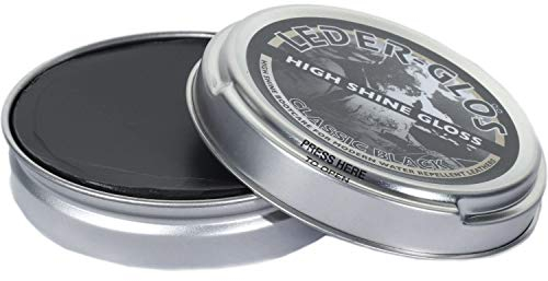 Altberg Leder-Glos BLACK High Shine Gloss Leather Polish For Boots, 40g Tin from Army Sales