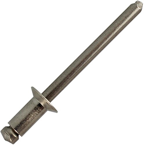 50 Stück Blindnieten 4,8 X 20 mm mit Senkkopf DIN 7337 Edelstahl A2
