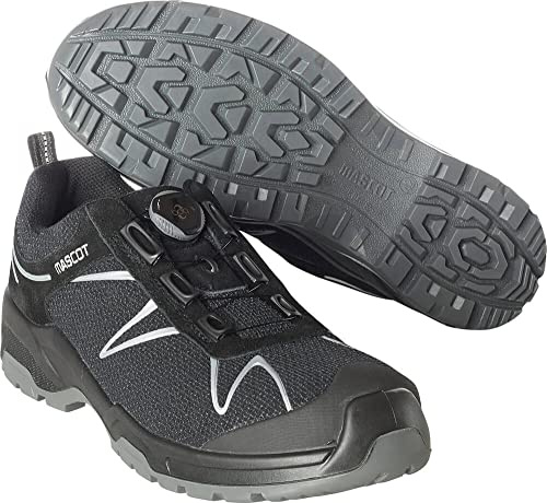 Mascot Sicherheitshalbschuh, F0122-771-09880-1043, Unisex-Erwachsene Sicherheitsschuhe, Mehrfarbig (Schwarz/Silber), 43 EU (9 UK)