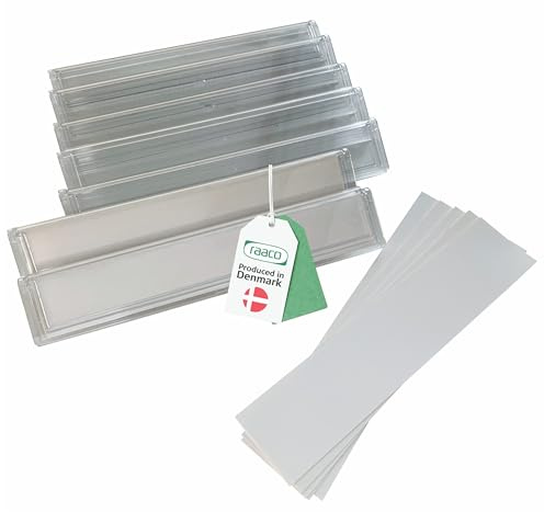 Raaco Frontplatte 4-800 & Etikettenhalter für Regalbox 4-800, 6 Stück Set
