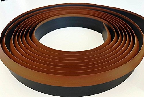 4.2 M Flexible Worktop Seal Strip Trim Kitchen cupboards Bath TMW Profiels (Brown)