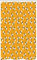 ABAKUHAUS Biene Schmaler Duschvorhang, Bienen Honig produzieren Zellen, Badezimmer Deko Set aus Stoff mit Haken, 120 x 180 cm, Orange