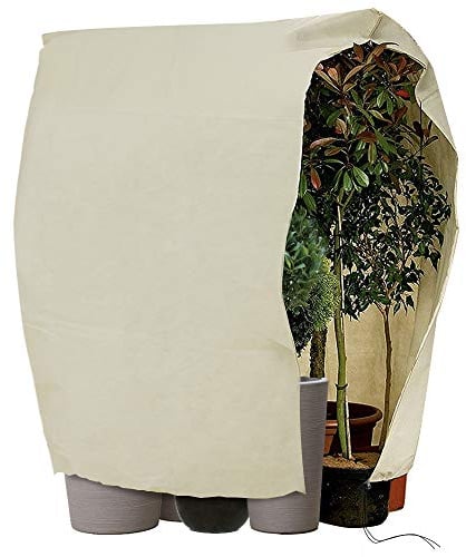 Hydrogarden Winterschutz für Pflanzen,140 g/m² Stark,XXXL 360 x 250cm, Wintervlies Schutzhaube Pflanzen, Olive, Palmen Frostschutz, Kübelpflanzensack sehr groß