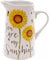 Sunflower Ceramic Water Jug Pitcher - Charming Decorative Vase with You are My Sunshine Design