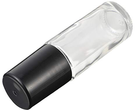 Healifty Pack of 6 Glass Roll Bottles Empty Refillable Roll on Bottles Rollerball Bottle for Essential Oil Perfume 30 ml