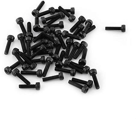 M3 Zylinderschrauben, 12,9 Grad Black Innensechskantschraube 4-50mm Legierung Stahl Innensechskant Button Head Schrauben(M3*12mm 50 pcs/pack)