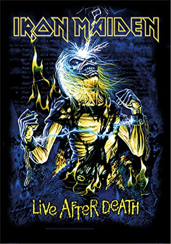 Global Merchandising Iron Maiden Flag Live After Death # 3 Poster Flag Fabric Poster Flag