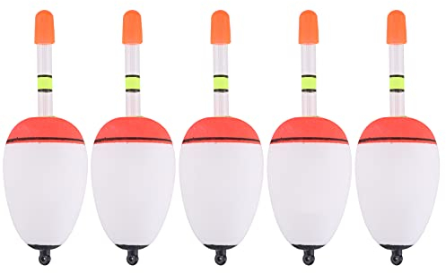 Alomejor 5 Stück Angelschwimmer Drift Float Fischschwimmer Langstreckenschuss Hängend Driften Angeln Schwimmer Schwimmer Fisch Schwimmer Angelzubehör(20gram)