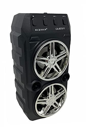 vet italy Vetrineinrete® Cassa speaker bluetooth ricaricabile 15 watt con luci ingresso microfono porta usb slot scheda sd portatile radio fm BT011 N25