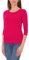 Alkato Damen Shirt 3/4 Arm mit Rundhals, Farbe: Amarant, Größe: 3XL