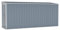 vidaXL Abri de Jardin Mural Abri de Rangement d'Outils Rangement d'Equipement de Jardin Extérieur Gris 118x382x178 cm Acier Galvanisé