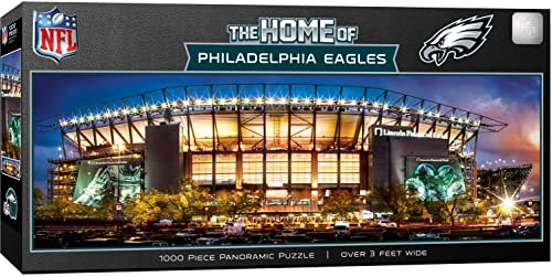 MasterPieces 1000 Piece Sports Jigsaw Puzzle - NFL Philadelphia Eagles Stadium View Panoramic - 13x39
