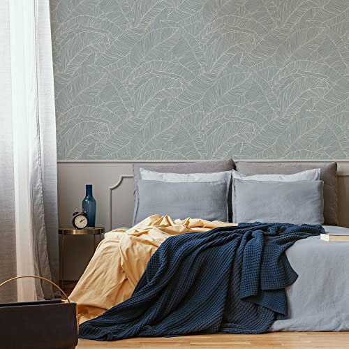 Superfresco Easy Kaya Tropical Leaf Duck Egg Wallpaper (was £19.99)