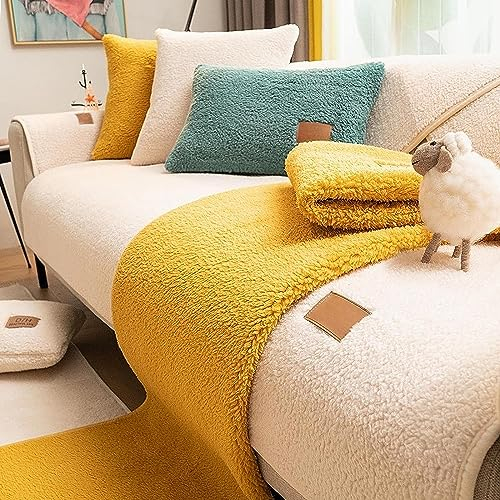 WEJOY Samt Sofabezug 1 2 3 4 sitzer,L Form Sofaüberwurf,Sofa überzug Ecksofa Pets Dog Couch überzug Anti-rutsch Sofa Überwurf,Sofaschoner