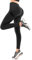 SINOPHANT Sport Leggings Damen High Waist, Scrunch Butt Push Up Leggings Nahtlos Elastisch Yoga Hosen Black M