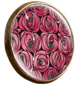 MeLbiz Kiss Klimt Ringe für Frauen Schmuck, 25 mm, Leder