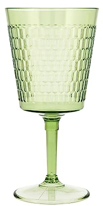 Quid Copa de vino Viba Verde Plástico 420 ml (12 Unidades) (Pack 12x)