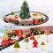 FORMIZON Juego de Trenes de Navidad, Tren Juguete para Niños, Tren Electrico Locomotora de Vapor con Humo, Luz, Sonidos y Pistas, Tren Clásico Infantil Niños de 3+
