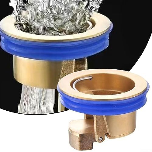 RANRAO Tapones de drenaje, a prueba de olores, tapa de drenaje de sifón de suelo de ducha, válvula de vía, drenaje de suelo, cubierta de drenaje antiolor, tapón colador de alcantarillado