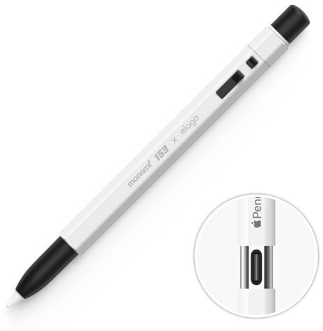 elago Pencil Coque x MONAMI Compatible avec Apple Pencil (USB-C), Prise en Main Parfaite, Peau de Protection, Housse en Silicone, Supporte la Fixation Magnétique