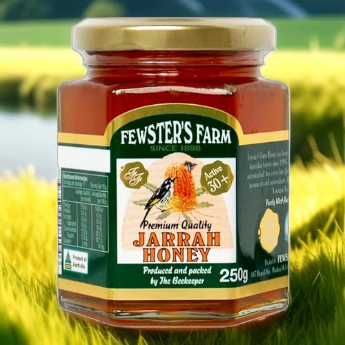 Fewster's Farm TA 30+ Miele Jarrah 500g - Il miele Jarrah è il nettare raccolto dalle api dai fiori dell'albero Jarrah