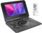 CHANGLKJ Lettore Dvd Portatile da 17,9, Piccolo Lettore Dvd con Schermo LCD Ruotato a 270° da 10,1, Supporta Ingresso Uscita AV E Formati Dischi Multipli, Adatto per Casa, Ufficio, Veicolo