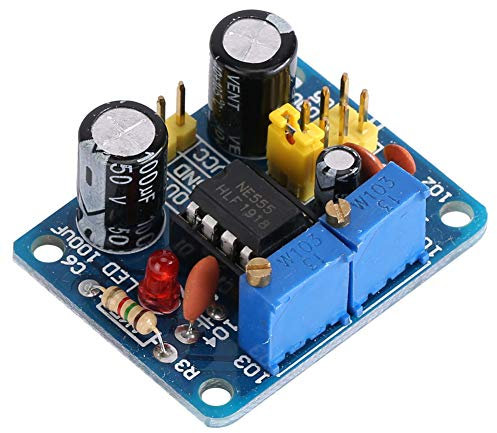 Generador de Frecuencia NE555 Módulo de Señal de Onda Cuadrada Ajustable y Estable, Módulo de Placa de Generador de Señal de Ciclo de Trabajo Ajustable, para Varios Equipos