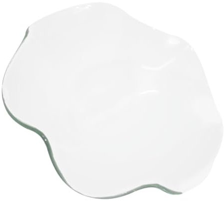 FRCOLOR Vassoio in Vetro Per Scaldaolio Essenziale Piatto Di Ricambio Per Scaldacera Adatto Per Aromaterapia e Uso Candele Profumate Facile Da Pulire e Sostituire