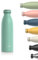 LARS NYSØM Edelstahl Trinkflasche 350ml, 500ml, 750ml, 1L, 1 5 liter | Thermosflasche Kohlensäure geeignet | Auslaufsichere Wasserflasche für Sport, Outdoor, Schule (Aqua Turquoise, 500ml)