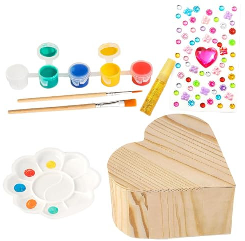 Bemalen Sie Ihre eigene hölzerne Schmuckschatulle, Kinder basteln ihre eigene Schmuckschatulle | Schmucktruhen-Box-Malset | Aufbewahrungsbox aus zum Basteln und Basteln für Kinder im Alter von 3–