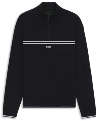 BOSS Men's K_Zone Qz Knitted_Sweater, Dark Blue, M
