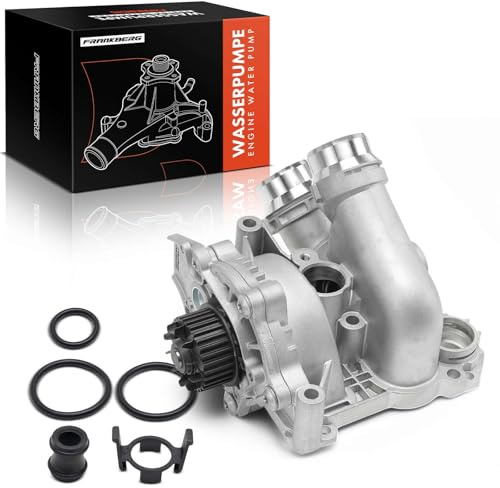 Frankberg Wasserpumpe Kühlwasserpumpe Benzin mit Dichtung 41086BH | Kompatibel mit A6 4G2 4GC,A3 Sportback 8PA,A3 Cabriolet 8P7,Passat Variant 365,Alhambra 710 711,Leon 1P1,A5 8T3,Exeo 3R2