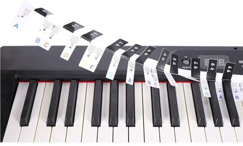 Removable Piano Keyboard Sticker Note Label 88 Keys Piano Note Guide Keyboard Note Label Learning Marker