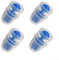 Set di 4 valvole di ricambio in silicone per sacca idrica, ideale per gli appassionati di corsa ed escursionismo (blu)