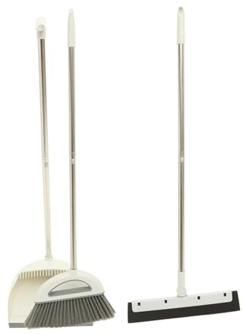 DEARMAMY Balai Avec Pelle à Poussière Outil De Nettoyage Domestique Pour Sols Et Cheveux Ensemble De Nettoyage Stable