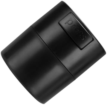 VALICLUD Eyelash Glue Storage Jar Large Capacity Sealed Extension Glue Container Matte Black Lightweight Portable for Travel and Home Use