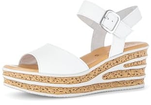 Gabor Damen Keilsandalen, Frauen Sandalen,Best Fitting,Weiss (21),37 EU / 4 UK
