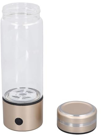 Naroote Botella de Agua de Hidrógeno 1200-1400PPB Generador de Electrólisis Rápida para Hidratación en Movimiento Aleación de Aluminio 300ml