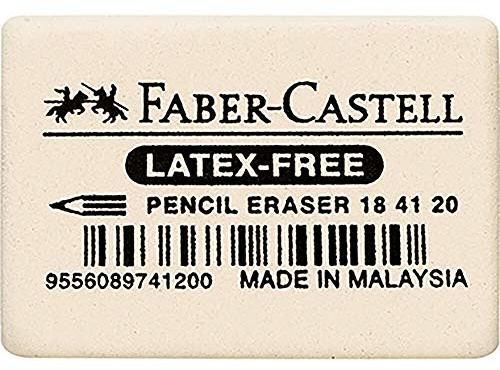 White Pencil Eraser Boxed 20