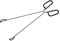 Barbecook 2230240000 Pince Palette, Argento, 40x8.5x3 cm