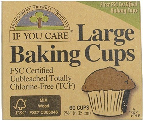If You Care Large Unbleached Baking Cups - 60 Baking Cups