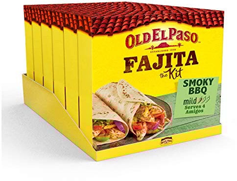 Old El Paso Smoky BBQ Fajita Kit 500g (Pack of 6)