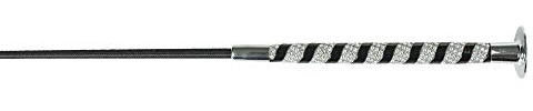 HORZE Extra Long Dressage Training Whip for Flatwork | Horse, Pig Whip - Black - 47 in