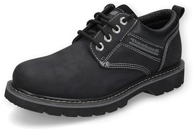 Dockers by Gerli Herren Low-Top Sneaker, Männer Schnürschuhe,wasserabweisend,straßenschuhe,Strassenschuhe,lace-up Shoes,schwarz,45 EU