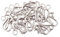 PH PandaHall 40 Sets Knebelverschlüsse in S-Hakenform Toggle Verschlüsse Drop Tibetan Silber S Haken Ring Schmuck Verschlüsse Ring für Halskette Armband Schmuck Herstellung DIY Handwerk